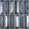 ALLURE GREY RECTANGULAR Glass Mosaic Tile - MosaicBros.com
