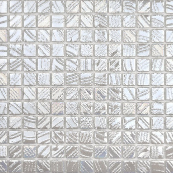 Alves White Glass Mosaic Tile - MosaicBros.com