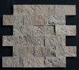 Lunar Noce Travertine 2x4 Split Face Mosaic - MosaicBros.com