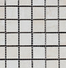 Bianco Cream Light 1 x 1 Filled and Honed Travertine Mosaic Tile - MosaicBros.com