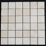 Bianco Cream Light 2 x 2 Filled and Honed Travertine Mosaic Tile - MosaicBros.com
