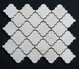 Bianco Cream Light Lantern Filled and Honed Travertine Mosaic Tile - MosaicBros.com
