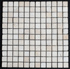 Bianco Cream Light 1 x1 Tumbled Travertine Mosaic Tile - MosaicBros.com