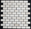 1 x 2 Bianco Cream Light Tumbled Travertine Mosaic Tile - MosaicBros.com