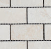 Bianco Cream Light 3 x 6 Tumbled Travertine Mosaic Tile - MosaicBros.com