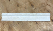 Bianco Cream Light Travertine 2" x 12" Ogee Edge Honed and Unfilled Tile - MosaicBros.com