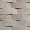 Cappuccino Honed Marble Curve Mosaic Tile - MosaicBros.com