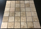 2 x 2 Polished Cappuccino Marble Mosaic Tile - MosaicBros.com