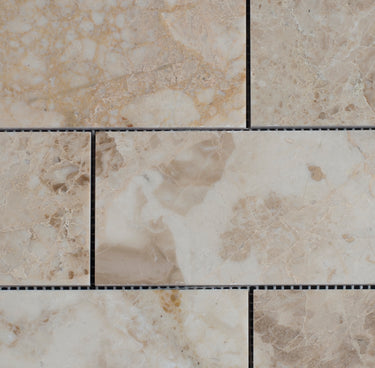 3 x 6 Polished Cappuccino Marble Mosaic Tile - MosaicBros.com