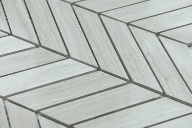 Haisa Chevron Honed Marble Mosaic Tile - MosaicBros.com