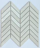 Haisa Chevron Honed Marble Mosaic Tile - MosaicBros.com