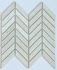 Haisa Chevron Honed Marble Mosaic Tile - MosaicBros.com