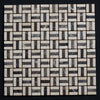 Crema Marfil and Emperador Mixed 1 x 1 Tumbled Marble Mosaic Tile - MosaicBros.com