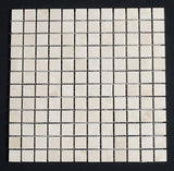 1X1 Honed Crema Marfil Marble Mosaic Tile - MosaicBros.com