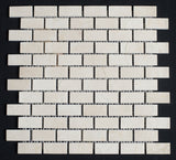 Crema Marfil 1 x 2  Honed Marble Mosaic Tile - MosaicBros.com