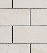 Crema Marfil 2 x 4  Honed Marble Mosaic Tile - MosaicBros.com