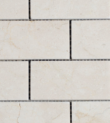 Crema Marfil 2 x 4  Honed Marble Mosaic Tile - MosaicBros.com
