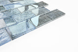 Crystal Aqua Diana Blue 2X3 Glass Mosaic Tile - MosaicBros.com