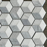 Dolomite Glacial Cristal White and Gray Honed Marble Mosaic Tile - MosaicBros.com