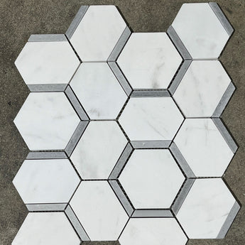 Catacomb Dolomite Misty Grey Honed Marble Mosaic Tile - MosaicBros.com