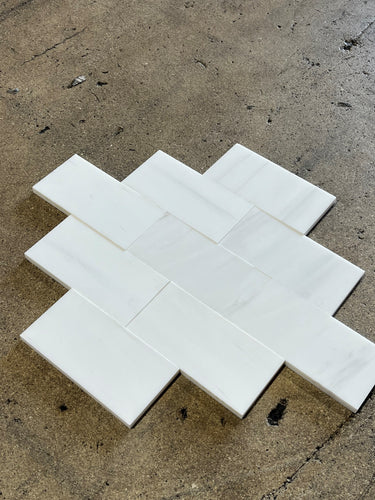 Dolomite 3x6 Honed Marble Mosaic Tile - MosaicBros.com