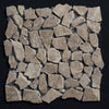 Emperador Tumbled Pebble Marble Mosaic Tile - MosaicBros.com