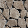 Emperador Tumbled Pebble Marble Mosaic Tile - MosaicBros.com