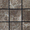 2 x 2 Polished Emperador Dark Marble Mosaic Tile - MosaicBros.com