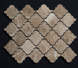 Emperador Polished Lantern Marble Mosaic Tile - MosaicBros.com