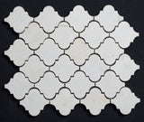 Floridian Cream Lantern Shape Polished Marble Mosaic Tile - MosaicBros.com