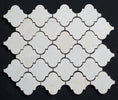 Floridian Cream Lantern Shape Polished Marble Mosaic Tile - MosaicBros.com