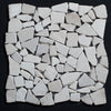 Floridian Cream Pebble Tumbled Marble Mosaic Tile - MosaicBros.com