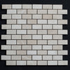 Floridian Cream 1x2 Polished Marble Mosaic Tile - MosaicBros.com