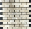 Floridian Cream 1x2 Polished Marble Mosaic Tile - MosaicBros.com
