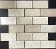Floridian Cream 2x4 Polished Marble Mosaic Tile - MosaicBros.com