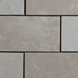 Floridian Cream 3x6 Polished Marble Mosaic Tile - MosaicBros.com