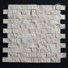 Floridian Cream 1x2 Split Face Marble Mosaic Tile - MosaicBros.com
