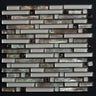Glossy Dark and Mother of Pearl Blend Combination Glass Mosaic Tile - MosaicBros.com
