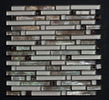 Glossy Dark and Mother of Pearl Blend Combination Glass Mosaic Tile - MosaicBros.com