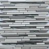 Stainless Steel Glass and Haisa Marble Combination Glass Mosaic Tile - MosaicBros.com