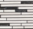 Stainless Steel Glass and Haisa Marble Combination Glass Mosaic Tile - MosaicBros.com