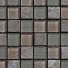 Natures Beauty Iced Glass Emperador Marble Squares Glass Mosaic Tile - MosaicBros.com