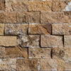 Gold Travertine 1x2 Split Face Marble Mosaic Tile (Copy) - MosaicBros.com