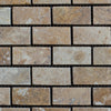 Gold Travertine 1x2 Honed and Filled Marble Mosaic Tile - MosaicBros.com