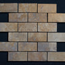 Gold Travertine 2x4 Honed and Filled Marble Mosaic Tile - MosaicBros.com