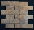 Gold Travertine 2x4 Honed and Filled Marble Mosaic Tile - MosaicBros.com