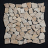Gold Travertine Pebble Tumbled Marble Mosaic Tile - MosaicBros.com