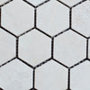 Bianco Cream Light 2 x 2 Hexagon Filled and Honed Travertine Mosaic Tile - MosaicBros.com