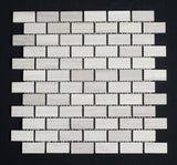 Haisa 1x2 Honed Marble Mosaic Tile - MosaicBros.com