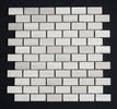 Haisa 1x2 Honed Marble Mosaic Tile - MosaicBros.com